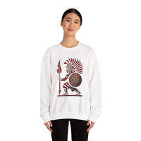 Young Warrior Glyph Pre-Hispanic Style Unisex Sweatshirt