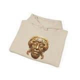 Aztec Golden Solar Deity Mask Unisex Hoodie