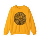 Sacred Aztec Calendar Face Unisex Sweatshirt