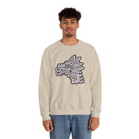 Quetzalcóatl Serpent Head Illustration Unisex Sweatshirt