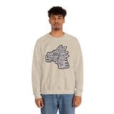 Quetzalcóatl Serpent Head Illustration Unisex Sweatshirt