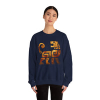 Aztec Jaguar Warrior Glyph Symbol Unisex Sweatshirt