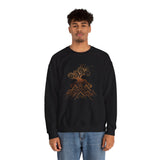 Tribal Volcano with Smoke Spirals Glyph Style Unisex Sweatshirt
