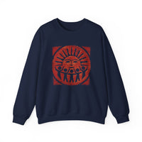 Radiant Tribal Sun Worship Inca Style Unisex Sweatshirt