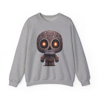 Tribal Glow Chibi Aztec Skull Unisex Sweatshirt