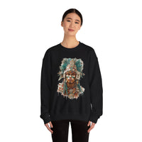 Maya Warrior Watercolor Portrait Unisex Hoodie