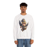 Chibi Falcon Warrior Inca Armor Unisex Sweatshirt