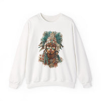 Maya Warrior Watercolor Portrait Unisex Hoodie