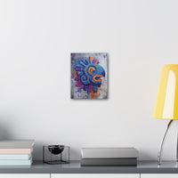 Graffiti Aztec Feathered Serpent Street Art Canvas