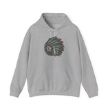 Vintage Native American Headdress Graphic Unisex Hoodie
