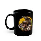 Ancient Inca Puma Sentinel Black Mug