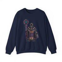 Cyber Temple Techno Priest Pixel Art Unisex Sweatshirt