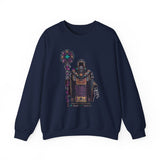 Cyber Temple Techno Priest Pixel Art Unisex Sweatshirt