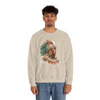 Maya Elder Warrior Watercolor Portrait Unisex Sweatshirt