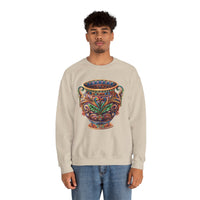 Mesoamerican Ornate Ceremonial Urn Unisex Sweatshirt