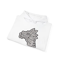 Quetzalcóatl Serpent Head Illustration Unisex Hoodie