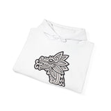 Quetzalcóatl Serpent Head Illustration Unisex Hoodie
