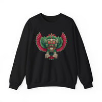 Ancient Pixel Boss Quetzalcoatl Retro Sprite Unisex Sweatshirt