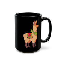 Peru Culture Llama Graphic Black Mug