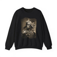 Vintage Inca Warrior Sepia Portrait Unisex Sweatshirt