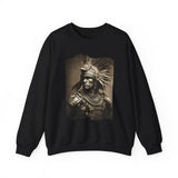 Vintage Inca Warrior Sepia Portrait Unisex Sweatshirt