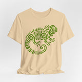 Mayan Aztec Totem Symbol of Iguana Unisex T-Shirt