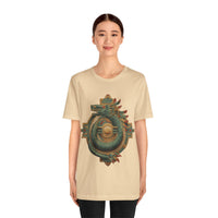 Quetzalcoatl Feathered Sun Glyph Unisex T-Shirt
