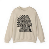 Aztec Eagle Pyramid Emblem Unisex Sweatshirt
