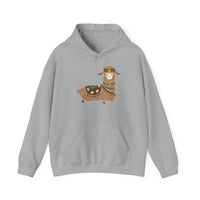 Resting Alpaca In Traditional Ornaments Unisex Hoodie
