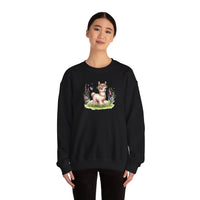 Baby Llama Inca Blossom Crown Unisex Sweatshirt