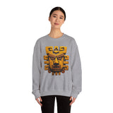 Ancient Andean Warrior Mask Golden Glyph Style Unisex Sweatshirt