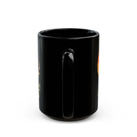 Aztec Samurai Wave Style Black Mug 11oz