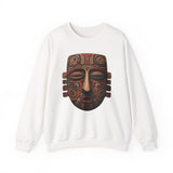 Ancient Andean Tribal Mask Stylized Face Unisex Sweatshirt