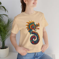 Aztec Serpent God Quetzalcoatl Modern Tribal Style Unisex T-Shirt