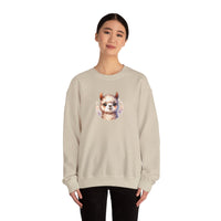 Inca Andean Llama Baby Face Illustration Unisex Sweatshirt