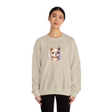 Inca Andean Llama Baby Face Illustration Unisex Sweatshirt