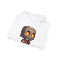 Glow-Eyed Tribal Stone Skull Unisex Hoodie
