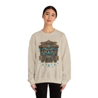 Tlaloc Rain God Stone Face Glyph Unisex Sweatshirt