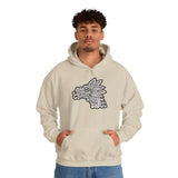 Quetzalcóatl Serpent Head Illustration Unisex Hoodie