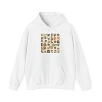 Mayan Petroglyph Stamped Texture Unisex Hoodie