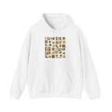 Mayan Petroglyph Stamped Texture Unisex Hoodie