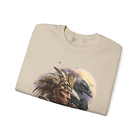 Ancient Inca Shaman with Condor Companion Unisex Sweatshirt