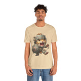 Chibi Mayan Jaguar Warrior with Tribal Shield Unisex T-Shirt