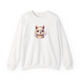 Inca Andean Llama Baby Face Illustration Unisex Sweatshirt