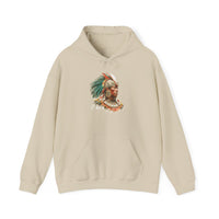 Maya Elder Warrior Watercolor Portrait Unisex Hoodie