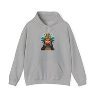 Aztec Royal Warrior Queen Portrait Illustration Unisex Hoodie