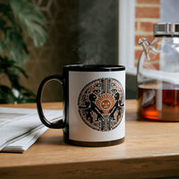 Sun Worshippers Inca Glyph Layout Black Mug