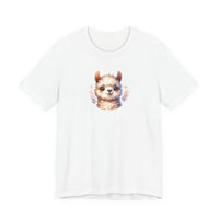 Inca Andean Llama Baby Face Illustration Unisex T-Shirt