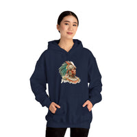 Maya Elder Warrior Watercolor Portrait Unisex Hoodie