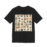 Mayan Petroglyph Stamped Texture Unisex T-Shirt